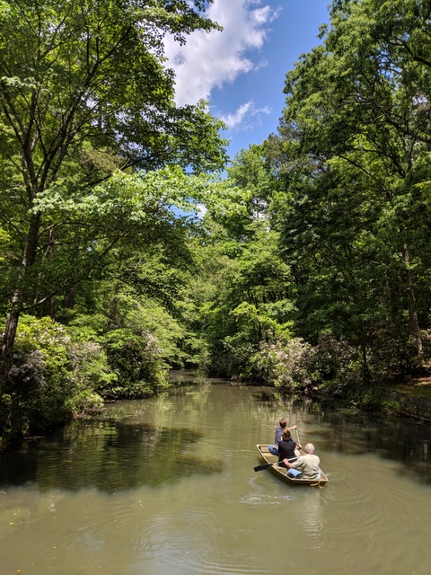 Canoe on easement in Alabama