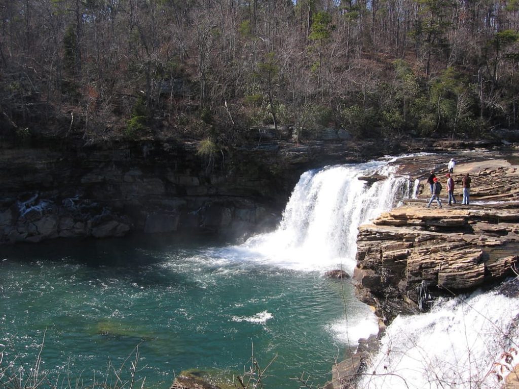 Waterfall in Alabama state park