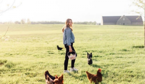 field-backyard-chickens-woman