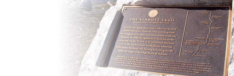 pinhoti trail plaque