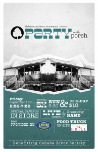 party on the porch for cahaba river society